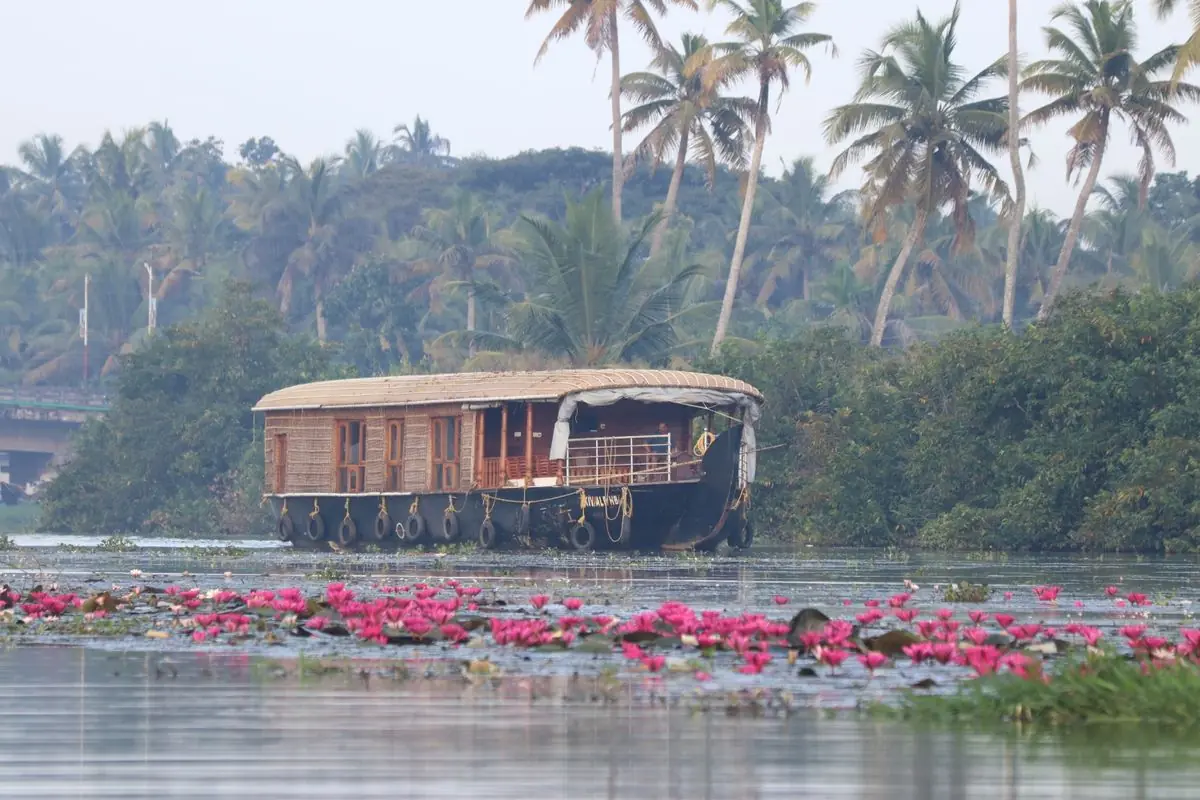 A houseboat on the Kerala backwaters